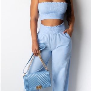 Strapless Summer Pant Set. NWT